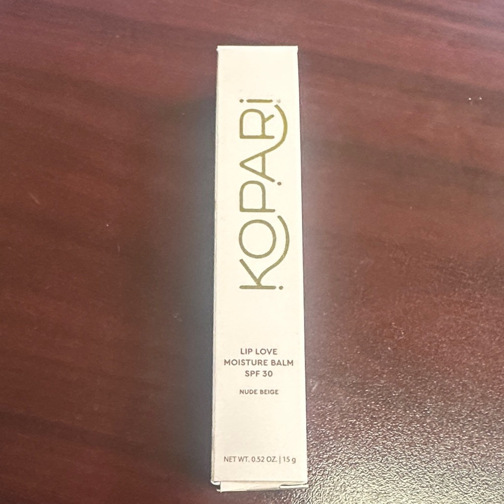 Kopari Lip Love Moisture Balm SPF 30 - Nude Beige - New with Box